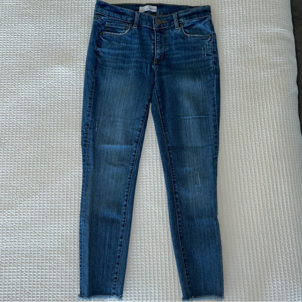LOFT Blue Skinny Jeans